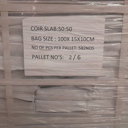 Grow Slab - 70-30 All Natural 70-30 Coco Husk Grow Slab 100x15x15cm 643 pc per Pallet