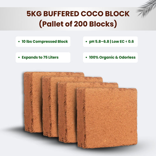 5KG BUFFERED COCO BLOCK Pallet of 200 Blocks