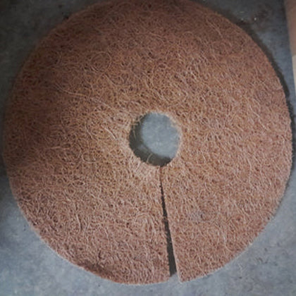 Natural Latex Coir Weed Control Rings 10" 6 mm thick - Box of 350