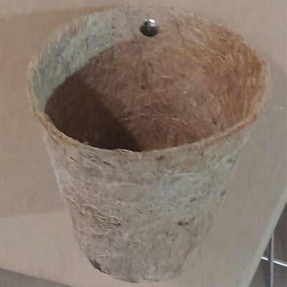 Pot - Round Coir Pot 4.5" Top 12 cms & Tall 10 cms (nominal : 4.5" pot) Box of 600 Pots each