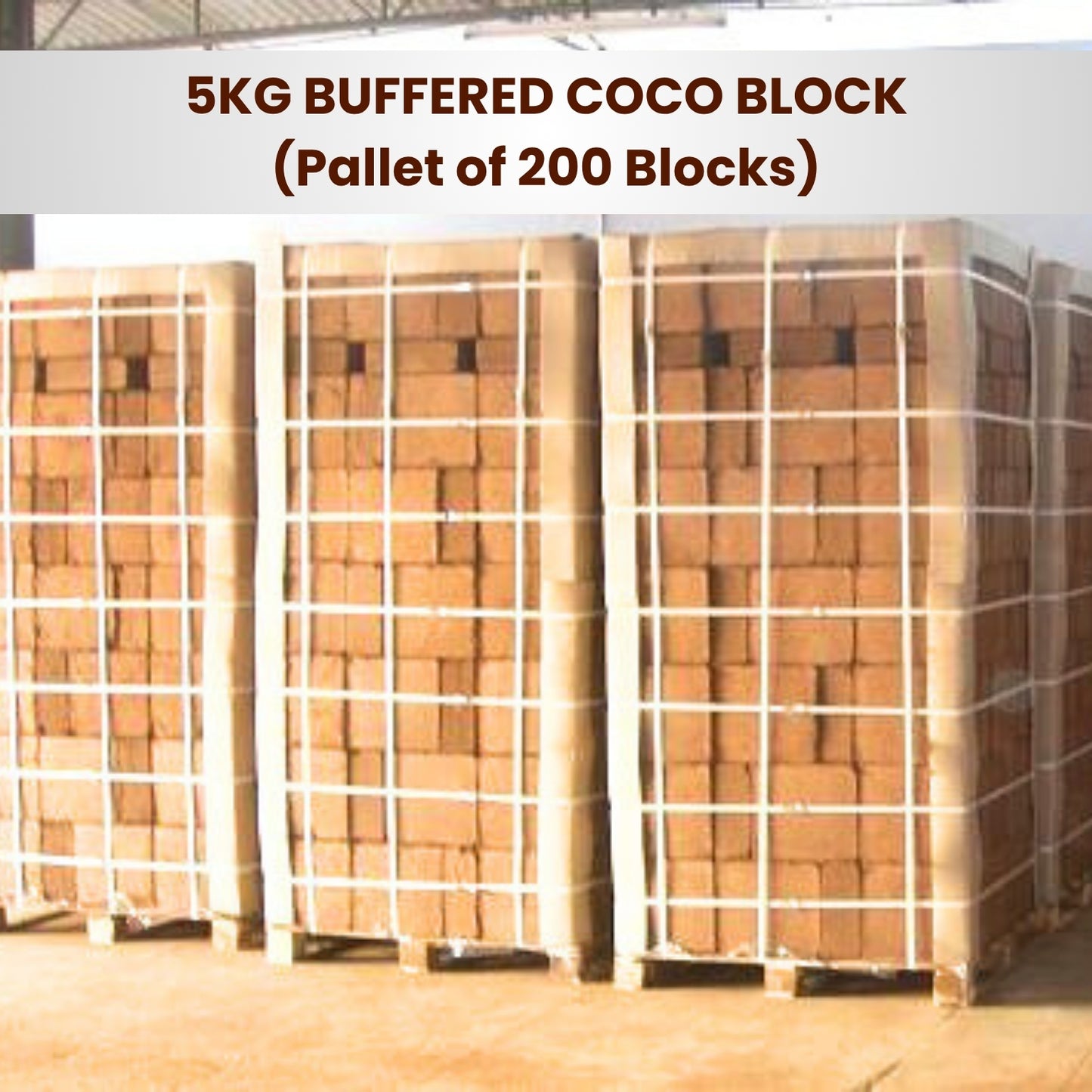 5KG BUFFERED COCO BLOCK Pallet of 200 Blocks