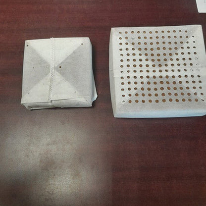 White Open Top 6"x 6" Coco Grow Bags, 1 Gallon Each