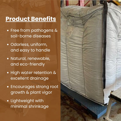 BO: Buffered Only Coco Super Sack - Pallet of 2 super sacks - 2 CY per sack