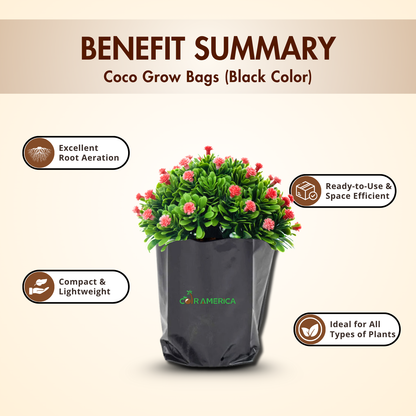 Coir Grow Bag | Eco-Friendly | Black