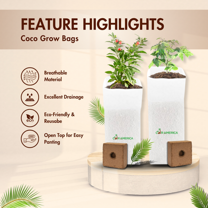 Coir Grow Bag | Eco-Friendly | White