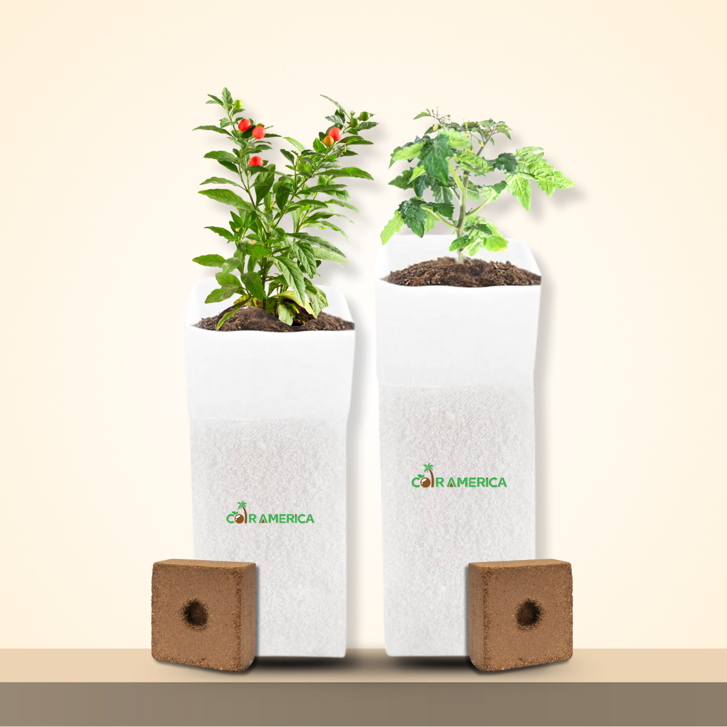 Coir Grow Bag | Eco-Friendly | White