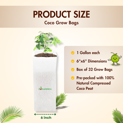 Coir Grow Bag | Eco-Friendly | White