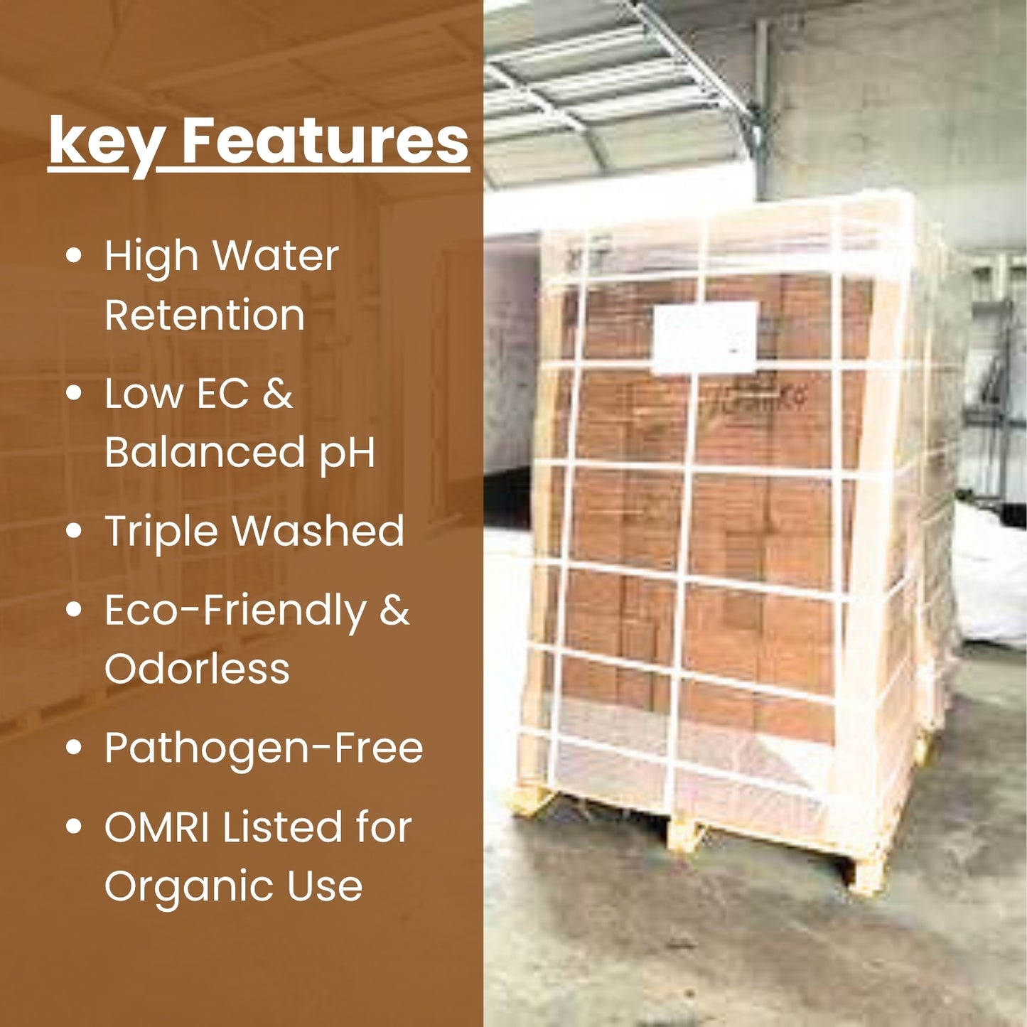 # OMRI 5KG Triple Washed Coco Blocks