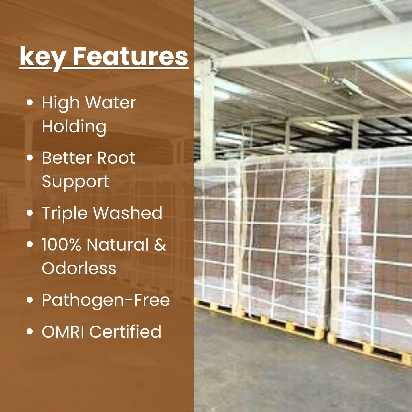 OMRI Triple Washed 5KG SPECIAL MIX BLOCKS 70/30