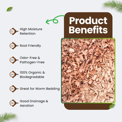 Organic Coco Mulch - Pallet of 65 Bags - 1.75 Cubic Feet Each